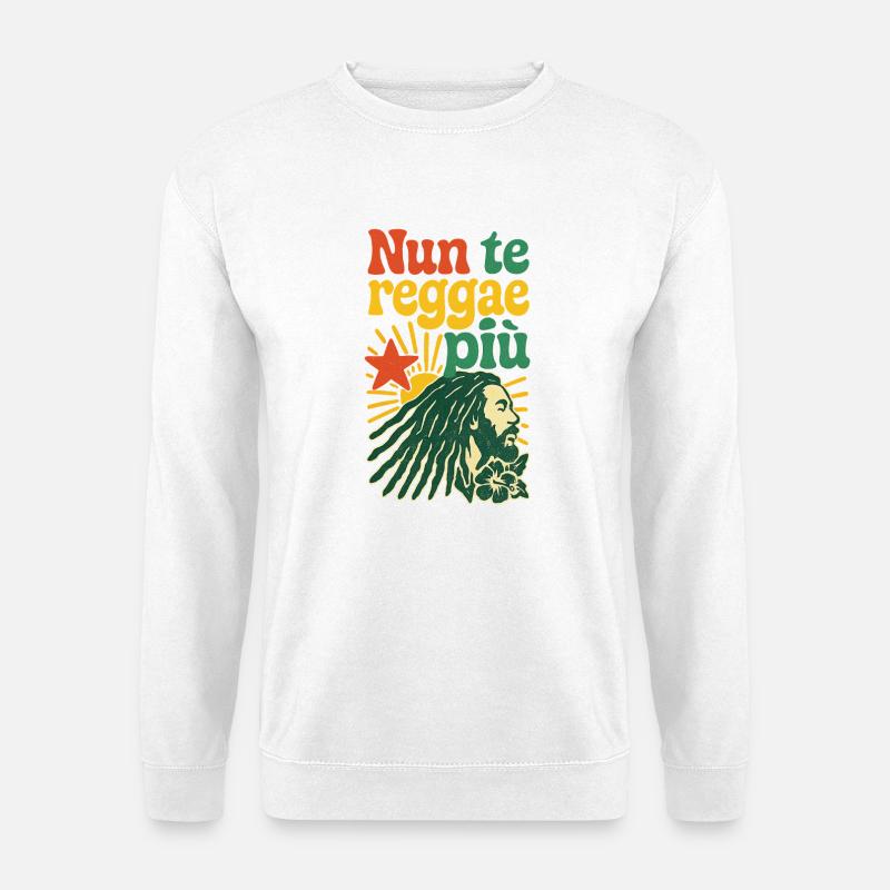 Rasta Reggae Design mit positiver Botschaft - Unisex Pullover - Weiß
