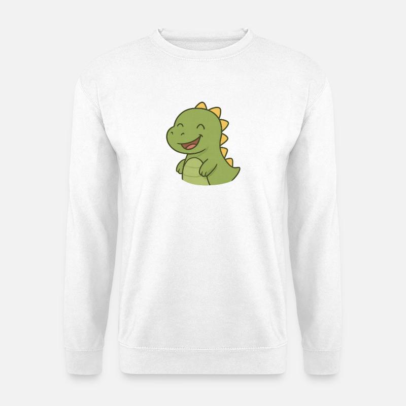 Lachender_Dino - Unisex Pullover - Weiß