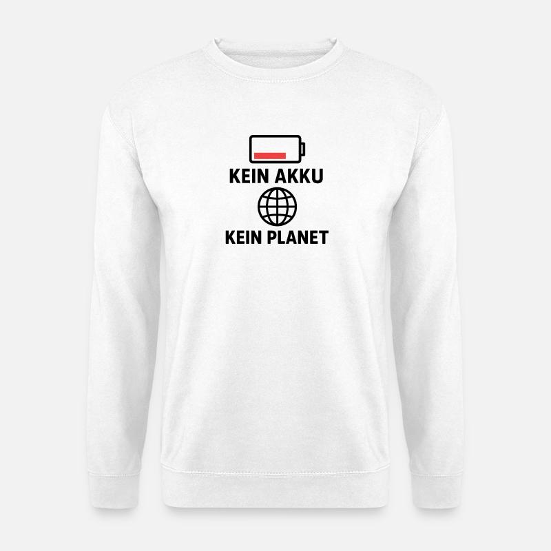 Umweltbewusstes Statement T-Shirt - Unisex Pullover - Weiß