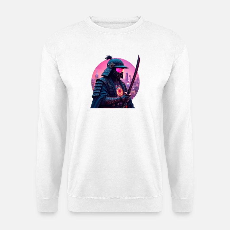 Cyber Samurai - Unisex Sweatshirt - white