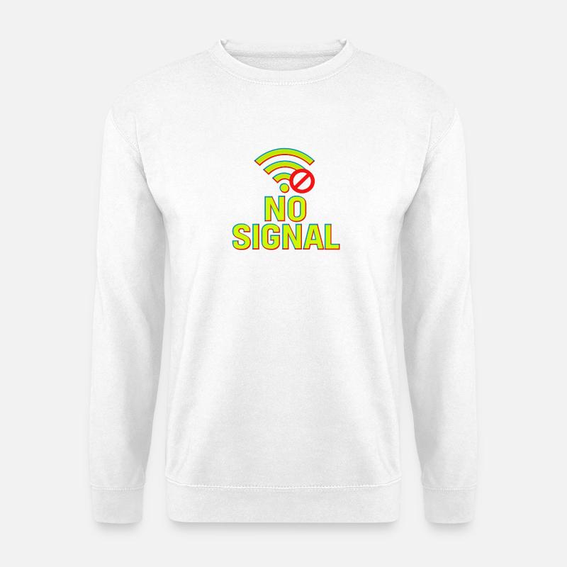 Glitch Tech Design - Unisex Pullover - Weiß