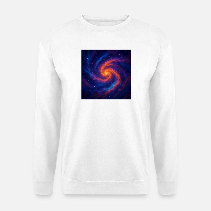 Galactic vortex in space - Unisex Sweatshirt - white