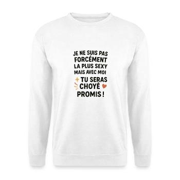 Citation d'amour humoristique pour célibataire - Sweat-shirt Unisexe - blanc - Devant