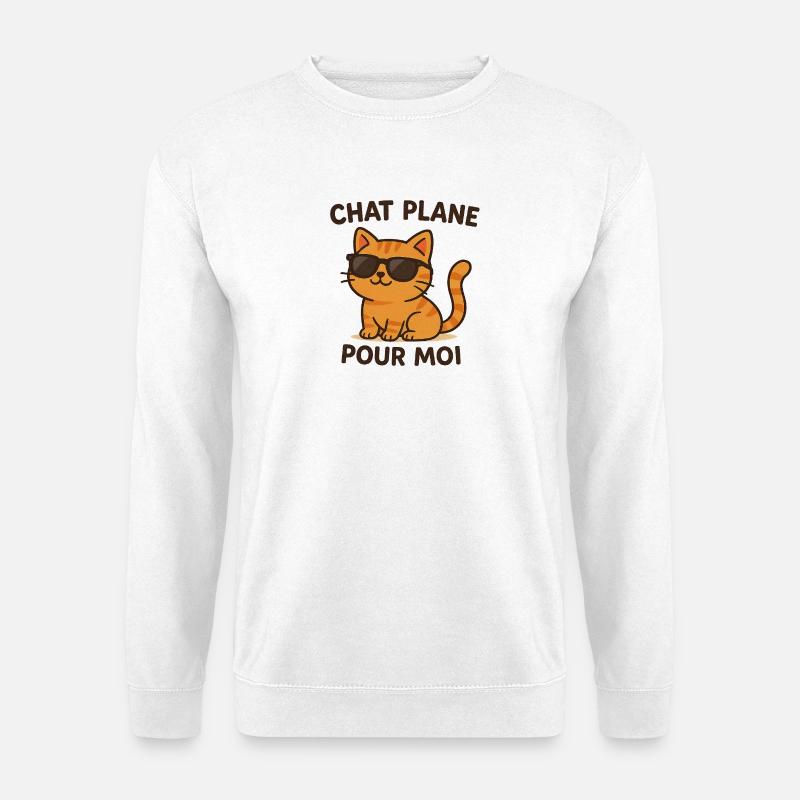 Sonnenkatzen-Stil - Unisex Pullover - Weiß