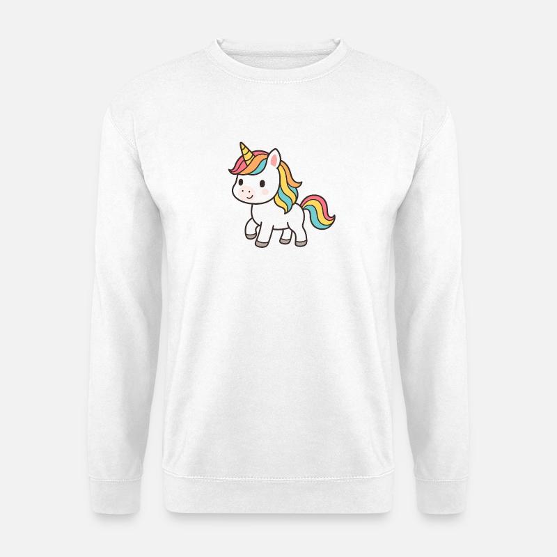 Pastell-Einhorn Traumkollektion - Unisex Pullover - Weiß