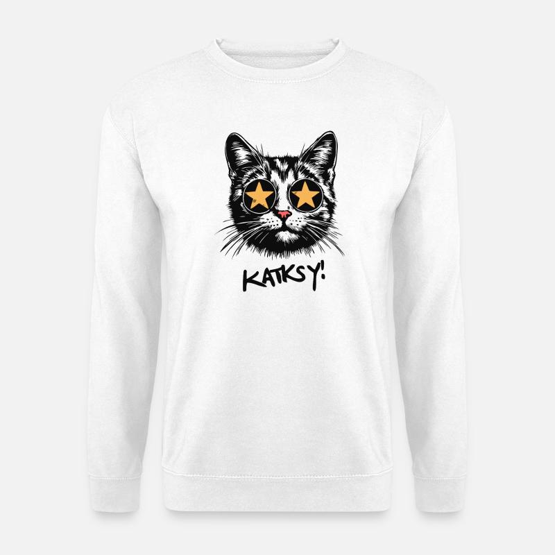 Katksy - Unisex Pullover - Weiß