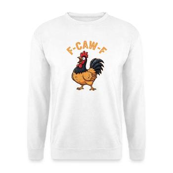 F-Caw-F Vorwerkhuhn Dirndl Meme Lustig Geschenk - Unisex Pullover - Weiß - Vorne