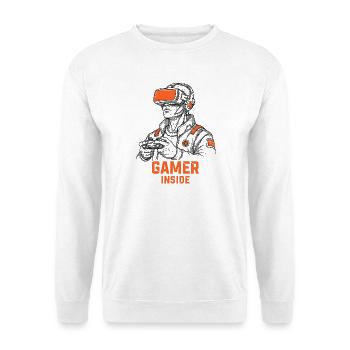 Gamer Inside VR Motif for Gamers & Nerds - Unisex Sweatshirt - white - Front
