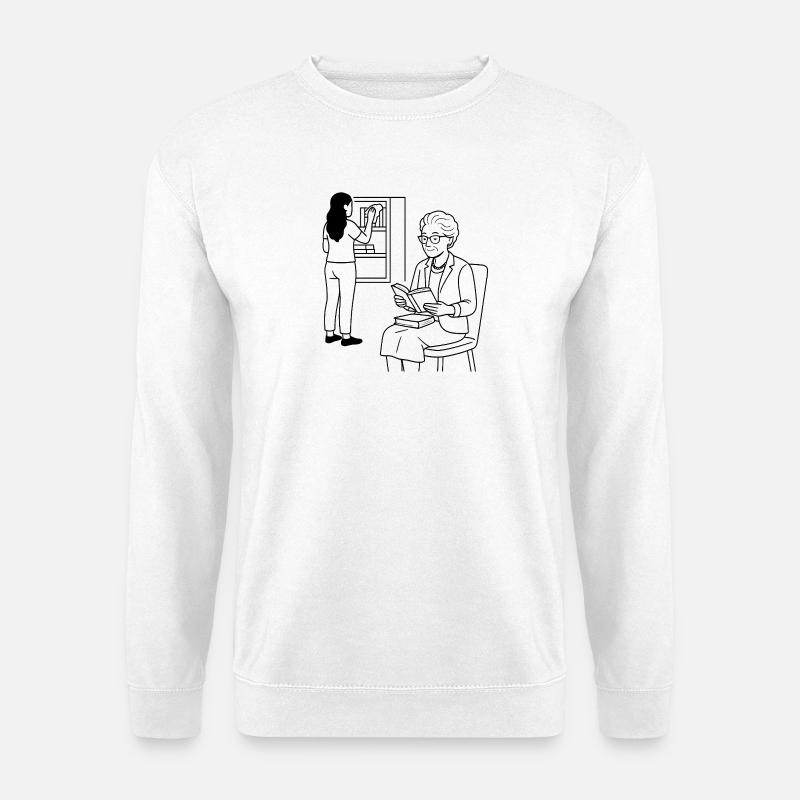 Oma Karin - Unisex Pullover - Weiß