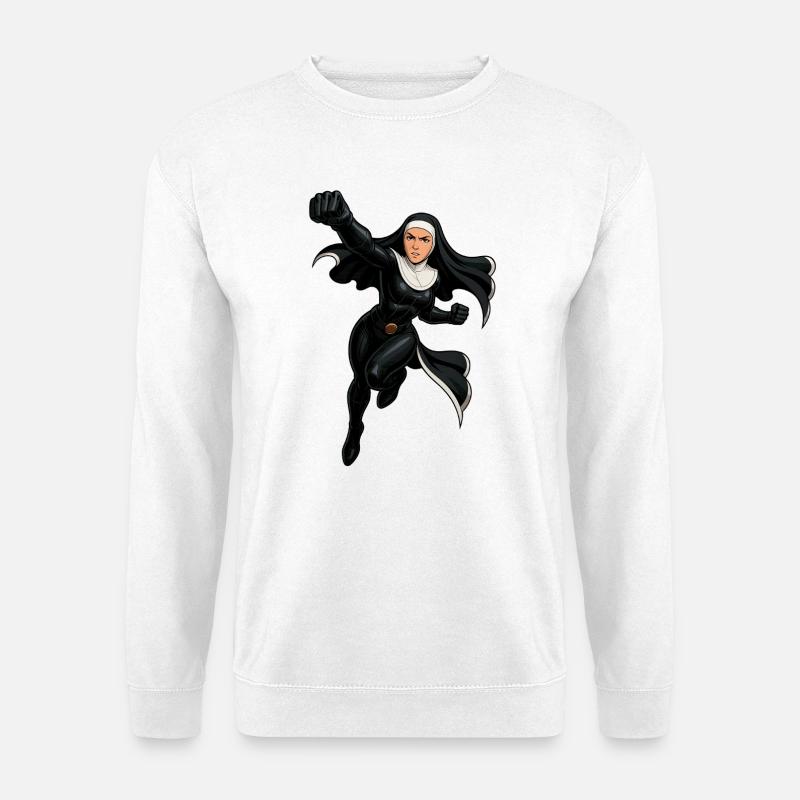 Nun Valiant Midnight Protector - Unisex Sweatshirt - white