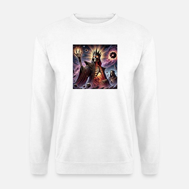 Dunkler kosmischer Nekromant - Unisex Pullover - Weiß