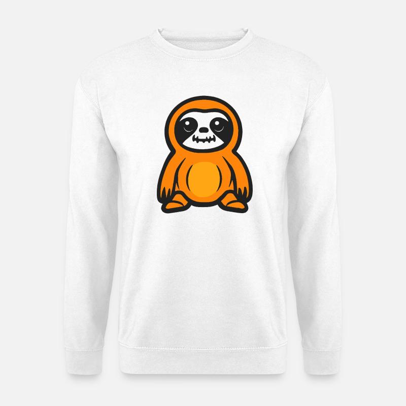 Faultier Zombie Halloween Zombie - Unisex Pullover - Weiß
