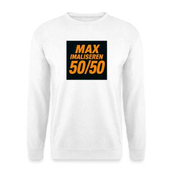 Maximieren Sie 50/50 - Unisex Pullover - Weiß - Vorne
