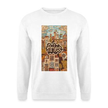 Arles Townscape Dreamscape - Unisex Sweatshirt - white - Front