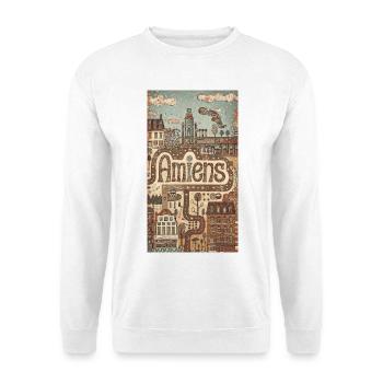 Amiens Cityscape Whimsy - Unisex Sweatshirt - white - Front