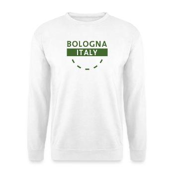 Bologne, Italie, Emblème vert - Sweat-shirt Unisexe - blanc - Devant