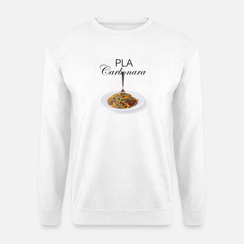 PLA Carbonara - Unisex Pullover - Weiß