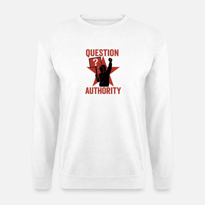 Question Power - Unisex Pullover - Weiß