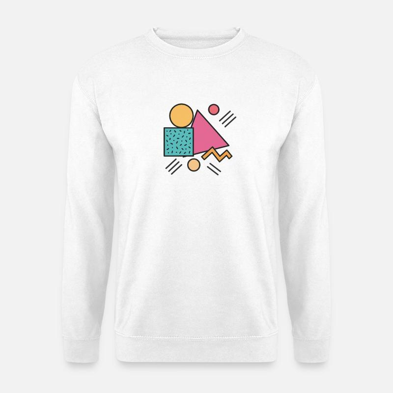 Retro Geometry - Unisex Sweatshirt - white