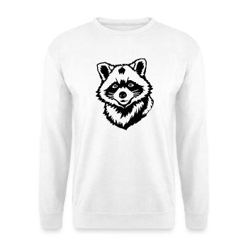 Raccoon - Unisex Sweatshirt - white - Front