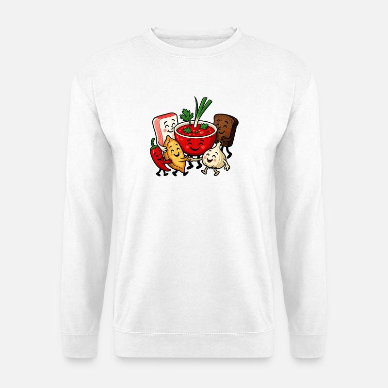 Bunter Borsch Freundschaft - Unisex Pullover - Weiß