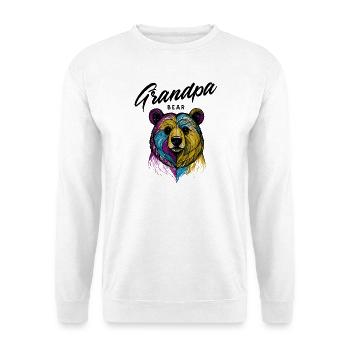 Rainbow Bear Split Opa Bär - Unisex Pullover - Weiß - Vorne