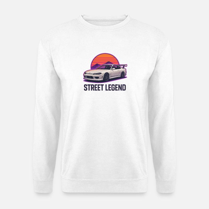Straßenlegende Sunset Drift - Unisex Pullover - Weiß