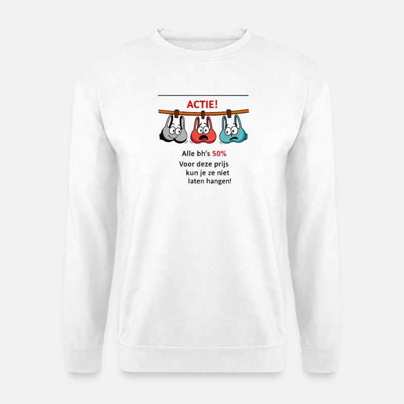Action Hanging Peppers Cartoon - Unisex Pullover - Weiß