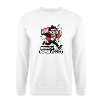 Horror Movie Addicted Moviegoer - Unisex Sweatshirt - white - Front