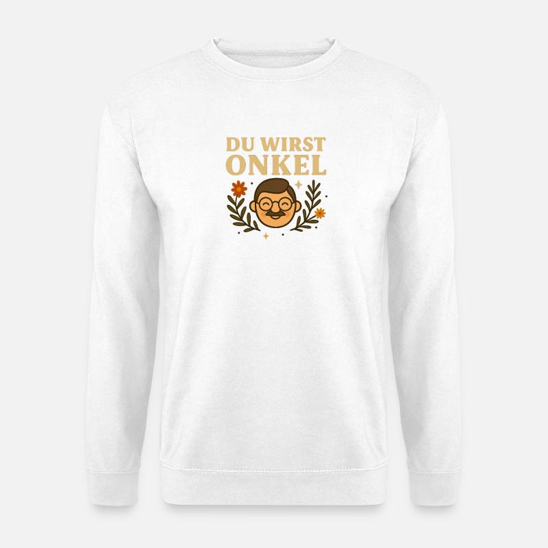 Du wirst Onkel Jubelbild - Unisex Pullover - Weiß