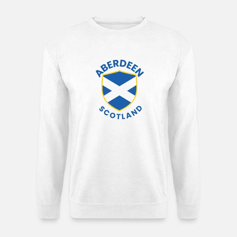 Aberdeen Scottish Shield Emblem - Unisex Sweatshirt - white