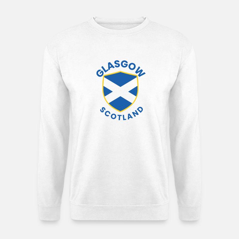 Conception du Bouclier écossais de Glasgow - Sweat-shirt Unisexe - blanc