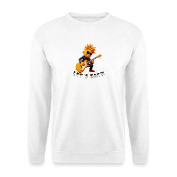 Sun Rocker à la guitare - Sweat-shirt Unisexe - blanc - Devant