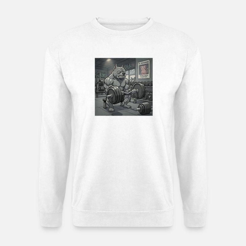 Pitbull-Gym - Unisex Pullover - Weiß