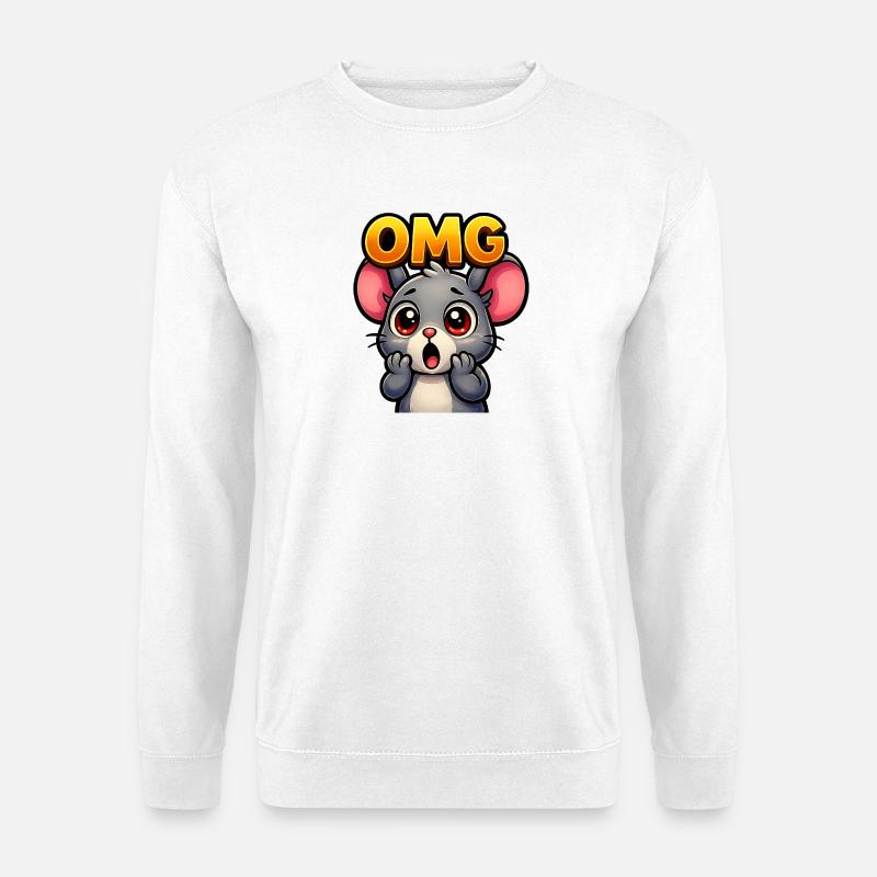 OMG Maus  - Unisex Pullover - Weiß