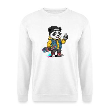 Asia Panda Skate Crew - Unisex Pullover - Weiß - Vorne