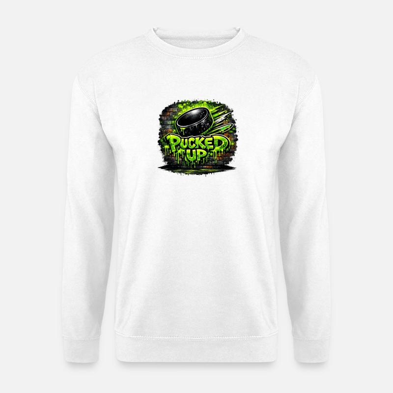 Pucked Up Graffiti Neon  - Unisex Pullover - Weiß