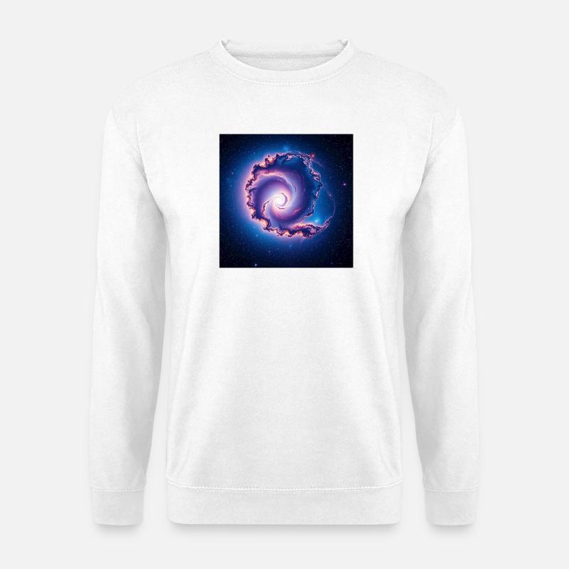 Spirale der Galaxie - Unisex Pullover - Weiß