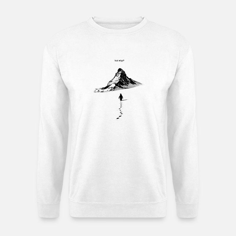 Nihilist Penguin, aber warum? - Unisex Pullover - Weiß