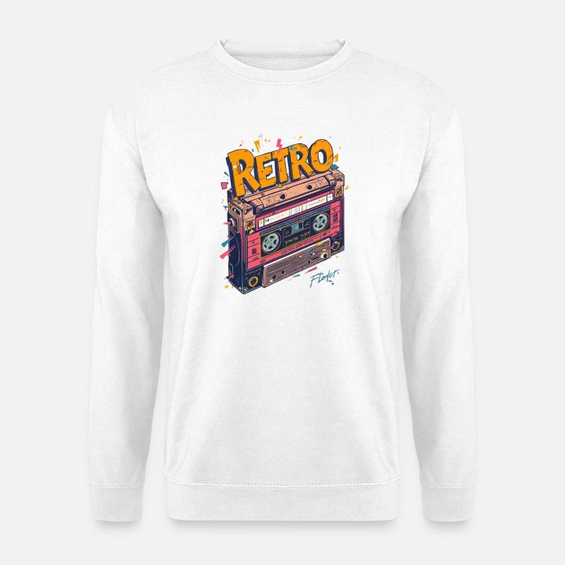 BOOMBOX KIDS – klassischer Retro-Stil - Unisex Pullover - Weiß