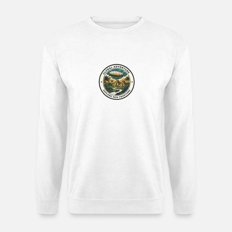 Globale Abenteuer Neue Frontiers - Unisex Pullover - Weiß