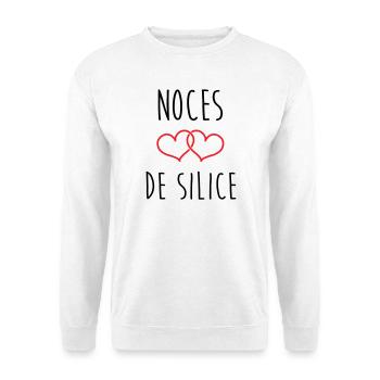 Silicas Hochzeit 77 Jahre Ehe - Unisex Pullover - Weiß - Vorne