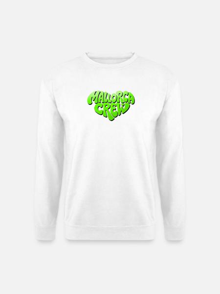 Mallorca Crew Neon Logo - Unisex Pullover - Weiß