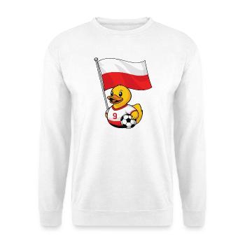 Maillot de supporter polonais pour les fans fiers - Sweat-shirt Unisexe - blanc - Devant