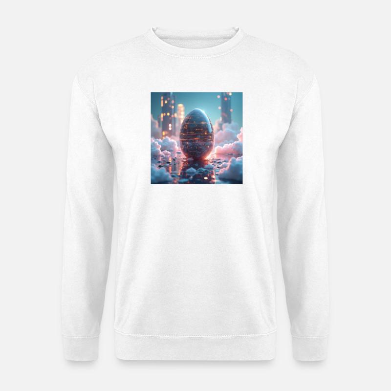 Ostern in der Zukunft - Unisex Pullover - Weiß