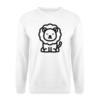Löwe - Unisex Pullover - Weiß - Vorne