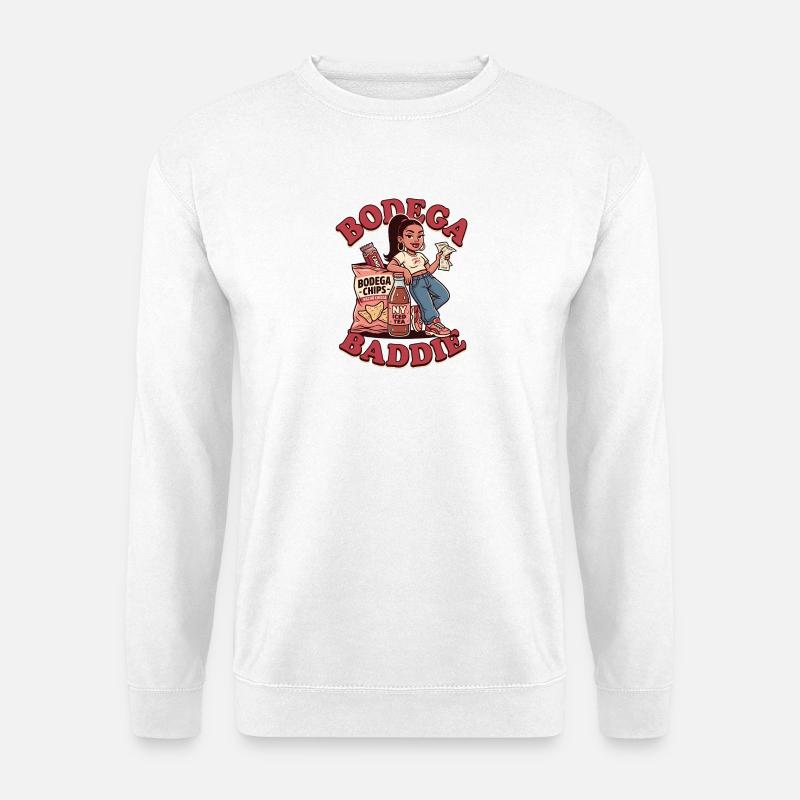 Bodega Baddie Street Vibes - Unisex Pullover - Weiß