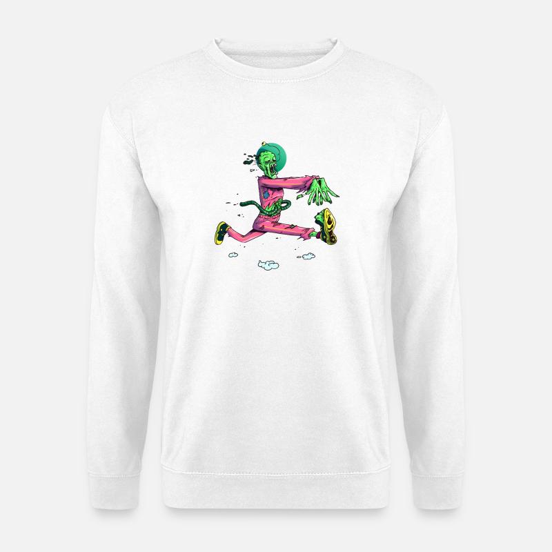Zombie Runner Neon Pop - Unisex Sweatshirt - white