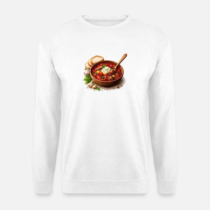 Herzhafter Eintopf - Unisex Pullover - Weiß