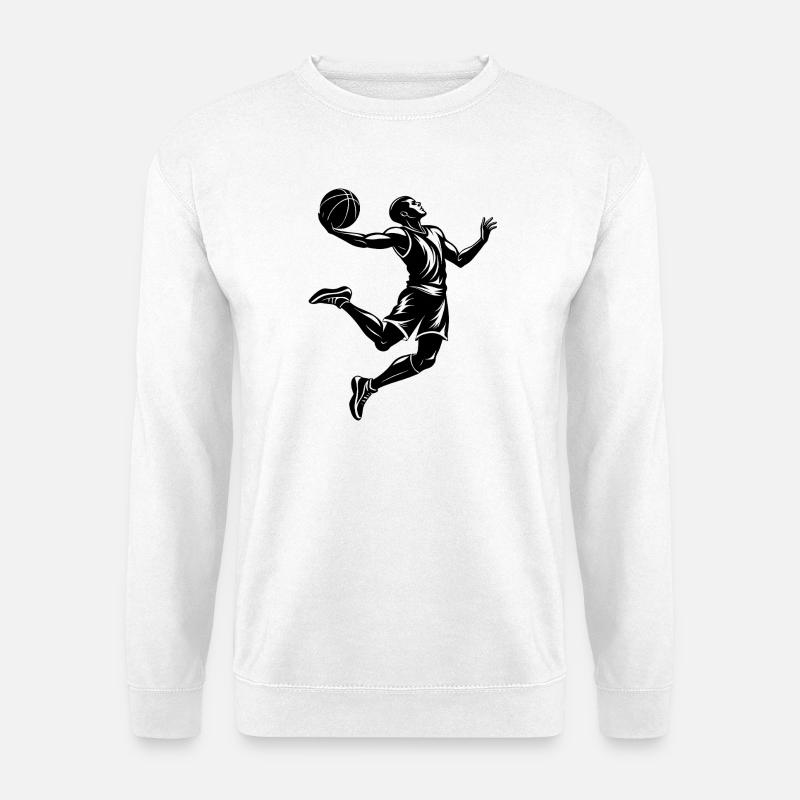 Basketballspieler - Unisex Pullover - Weiß